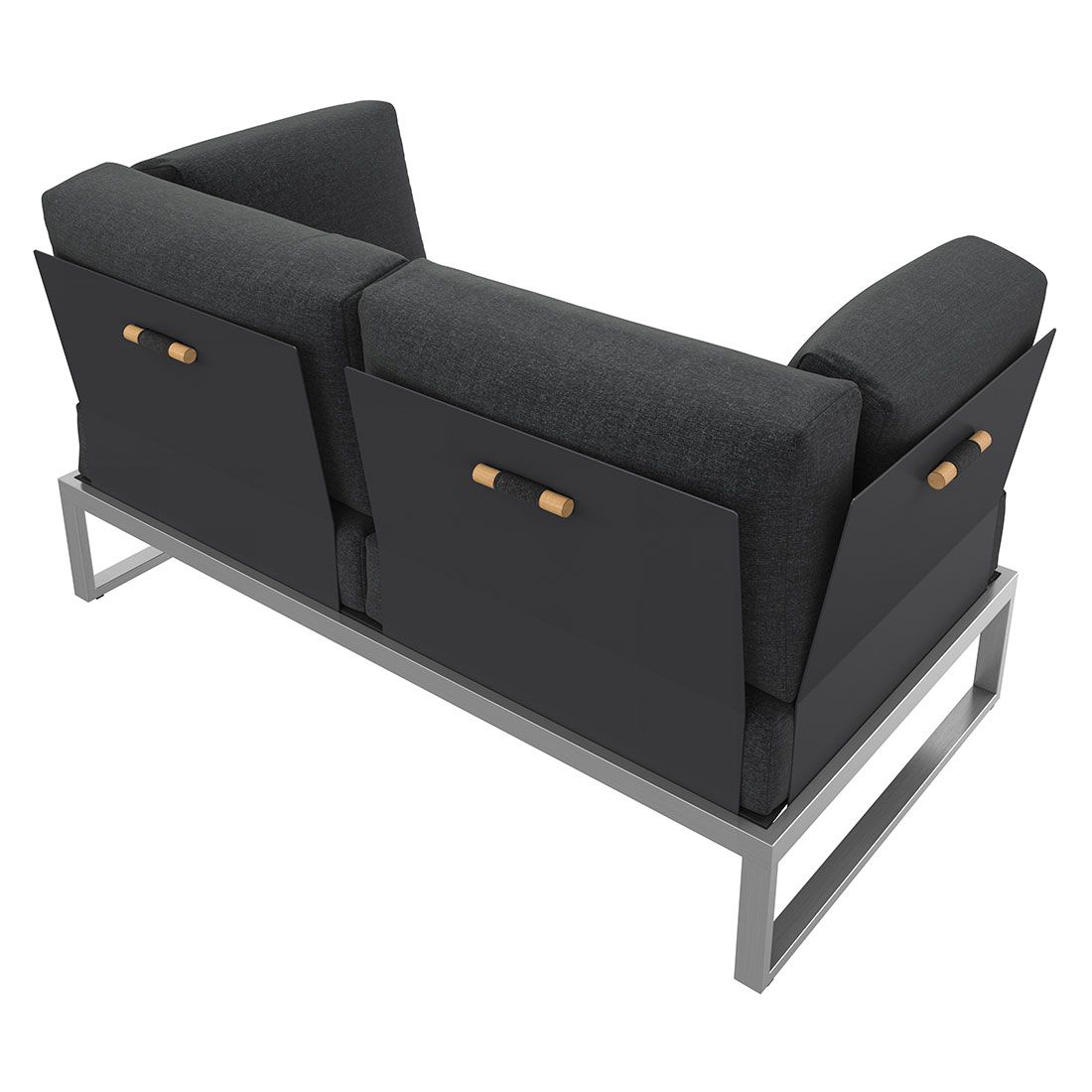 OUTLIV. Capri Gartenloungesofa Edelstahl/Polyester