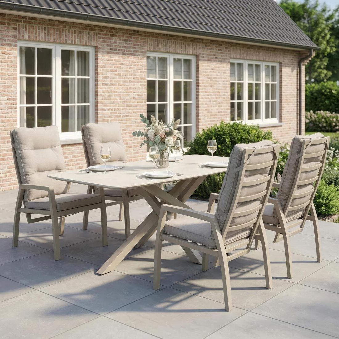 LC Garden Bondino Gartenmöbel-Set Tisch 180x90cm