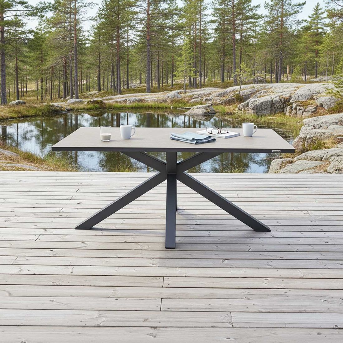 Kettler Cubic Gartentisch 160x95cm Aluminium/Dekton