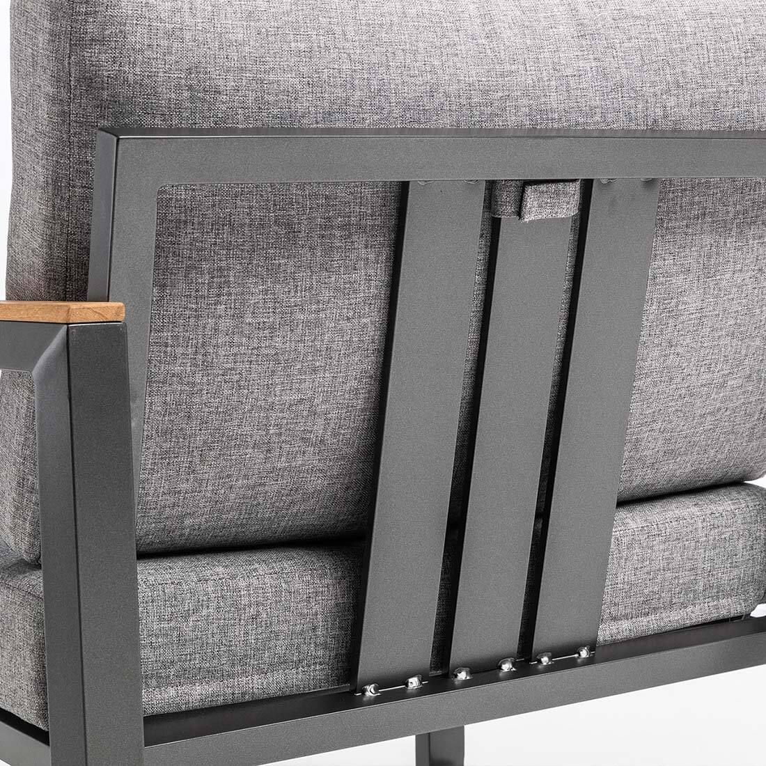 Kettler Ocean Skid Modular Loungesessel Aluminium/Olefin