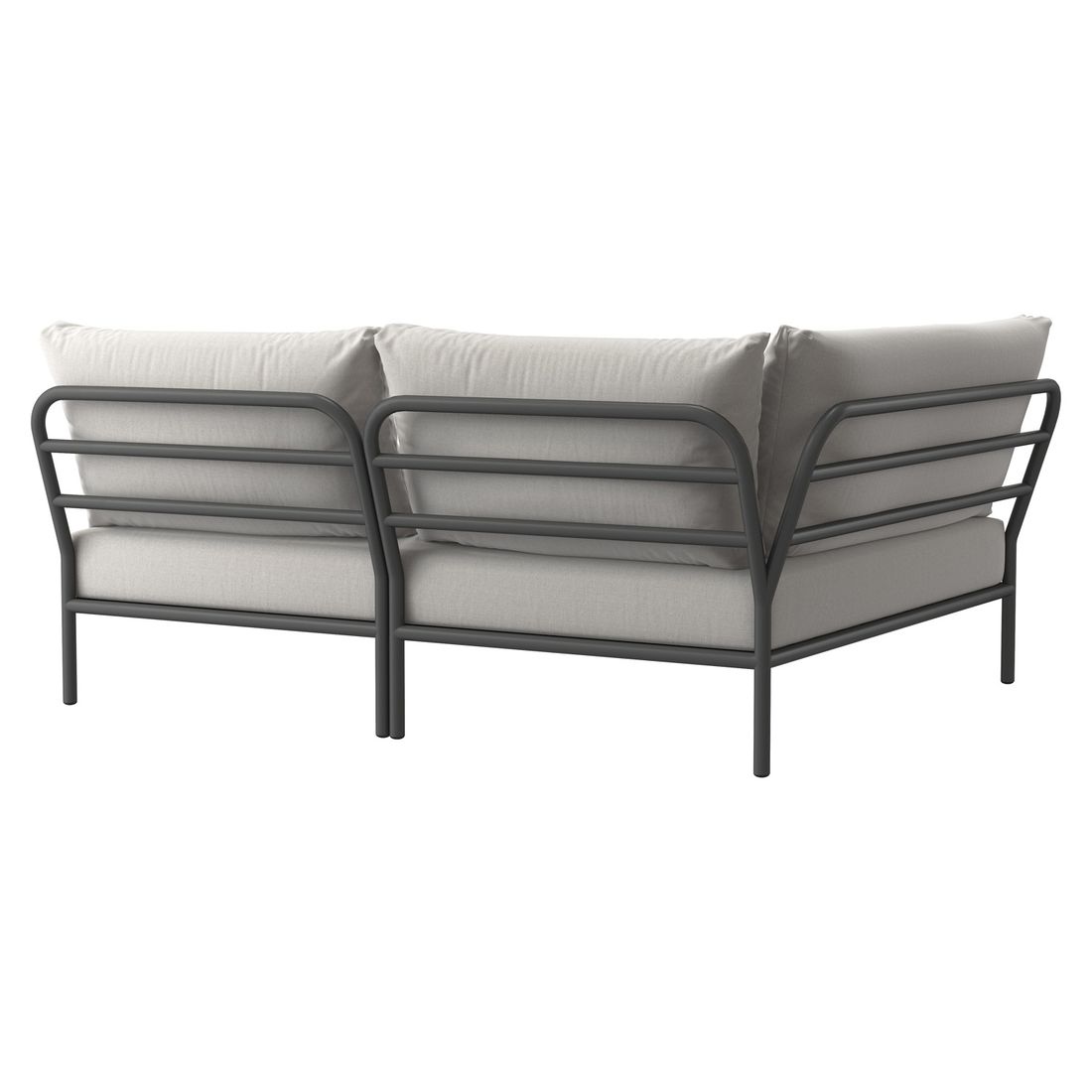 Houe Level 2 Cozy Eck-/Endmodul Aluminium/Sunbrella