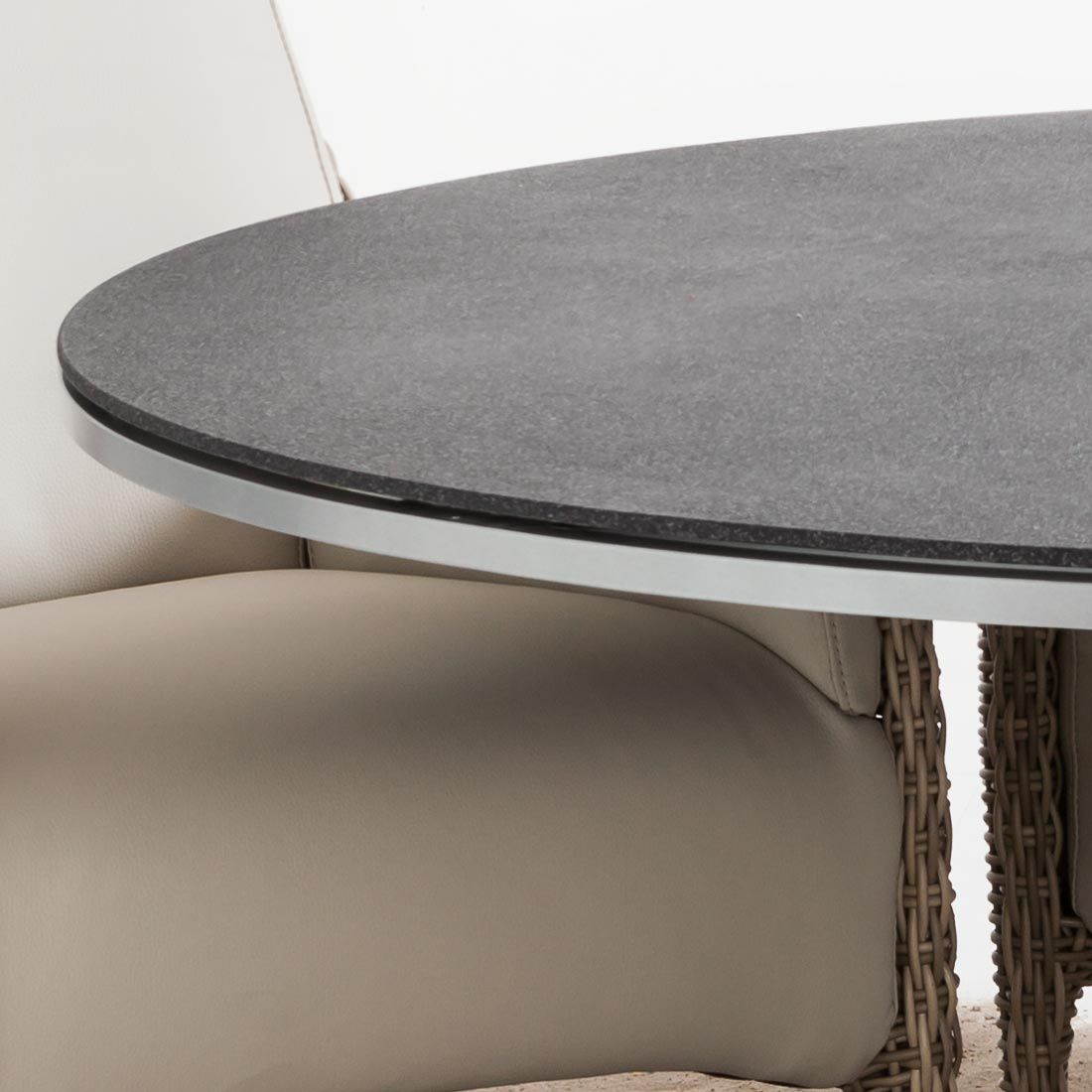 Domus Ventures Palm Tisch Ø150 cm Aluminium/StoneTEC