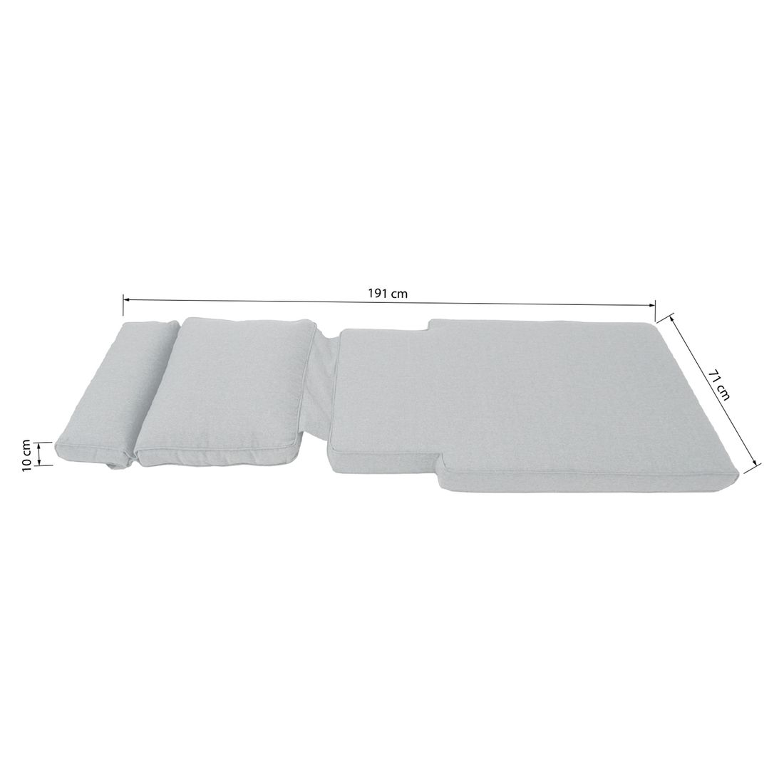 OUTLIV. Melbourne Gartenliegenauflage 71x191cm Polyester