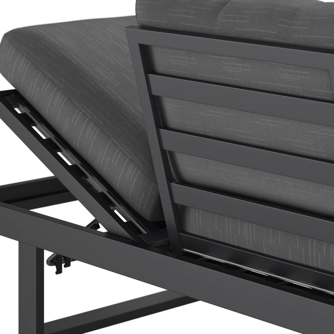 OUTLIV. Atlanta Diningsofa verstellbar Aluminium/Olefin