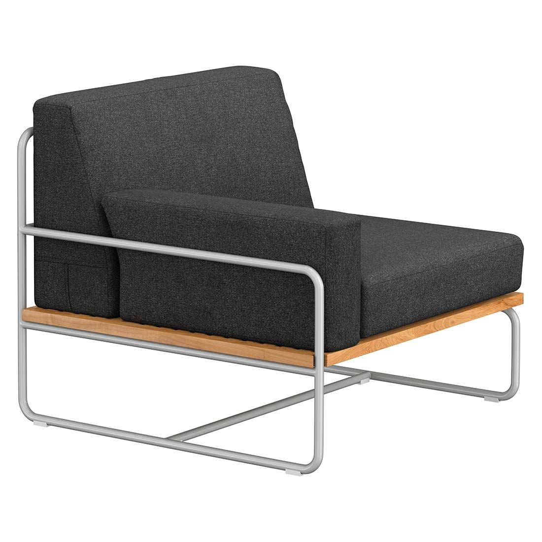 OUTLIV. Largo Ecklounge 5-teilig Stahl/Akazie mit Kissen