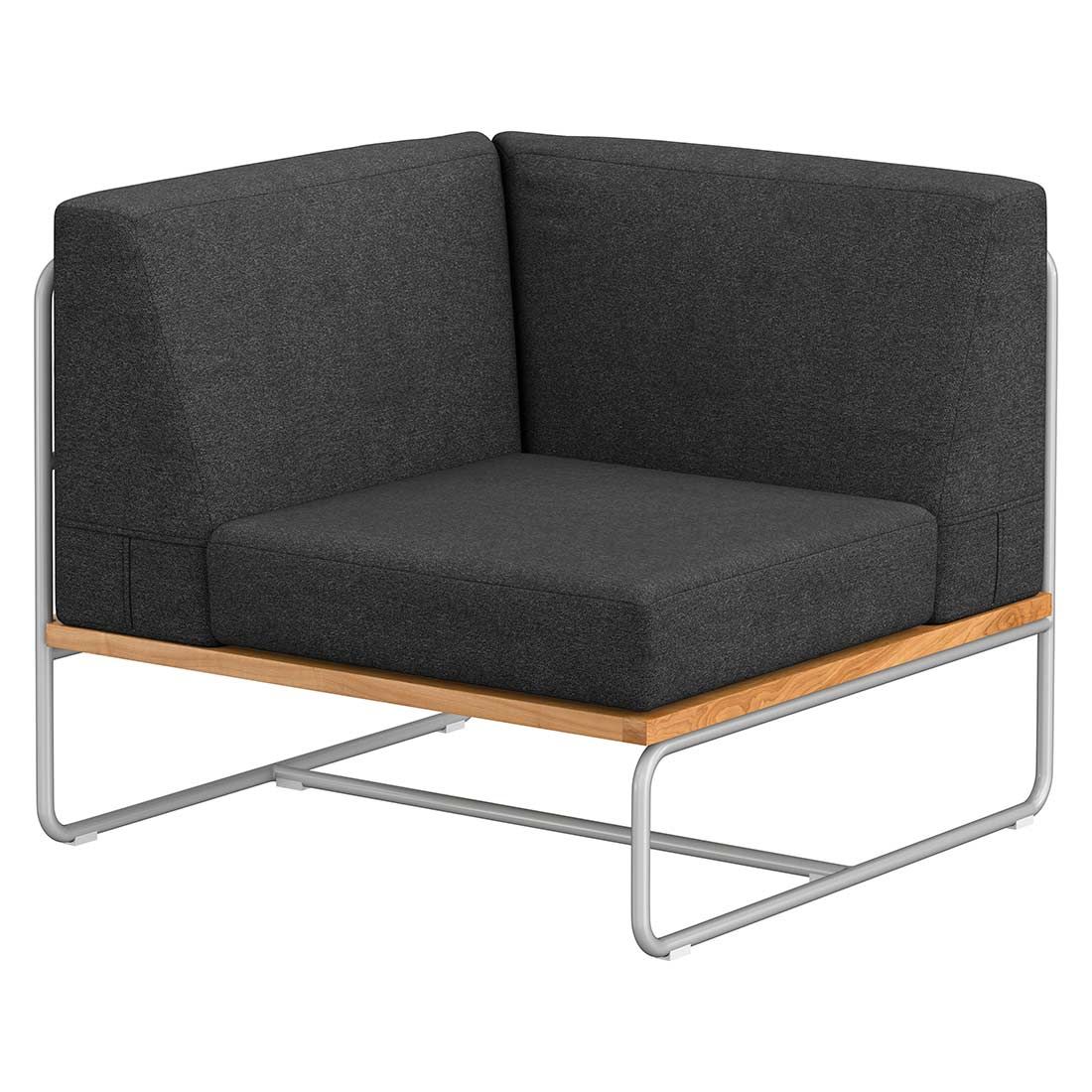 OUTLIV. Largo Ecklounge 5-teilig Stahl/Akazie mit Kissen
