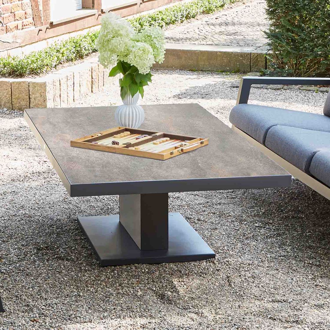 Siena Garden Talina Lifttisch Aluminium/HPL