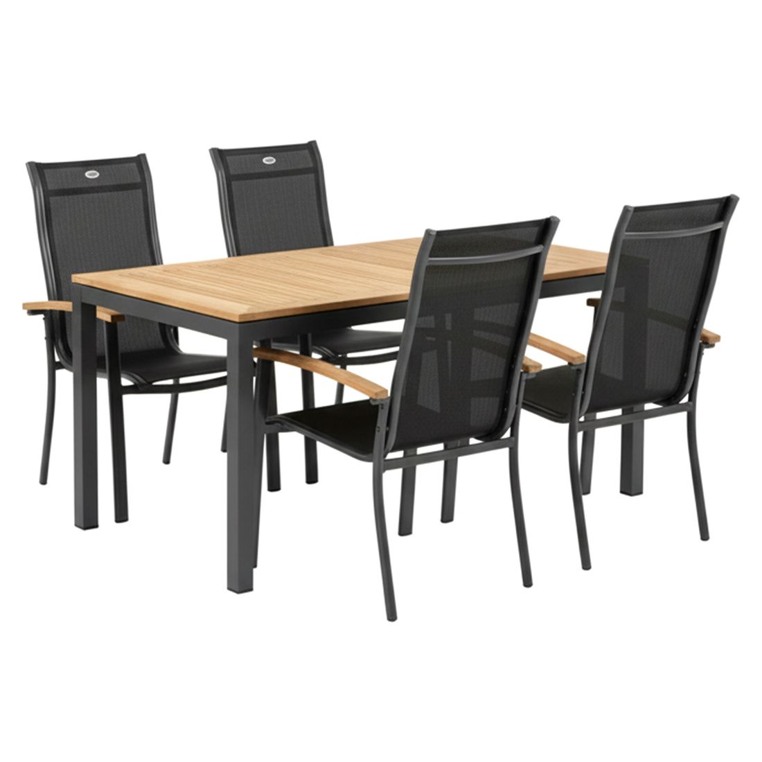Hartman Alice Gartenmöbel-Set M (4 Plätze) Tisch 150/210x90cm