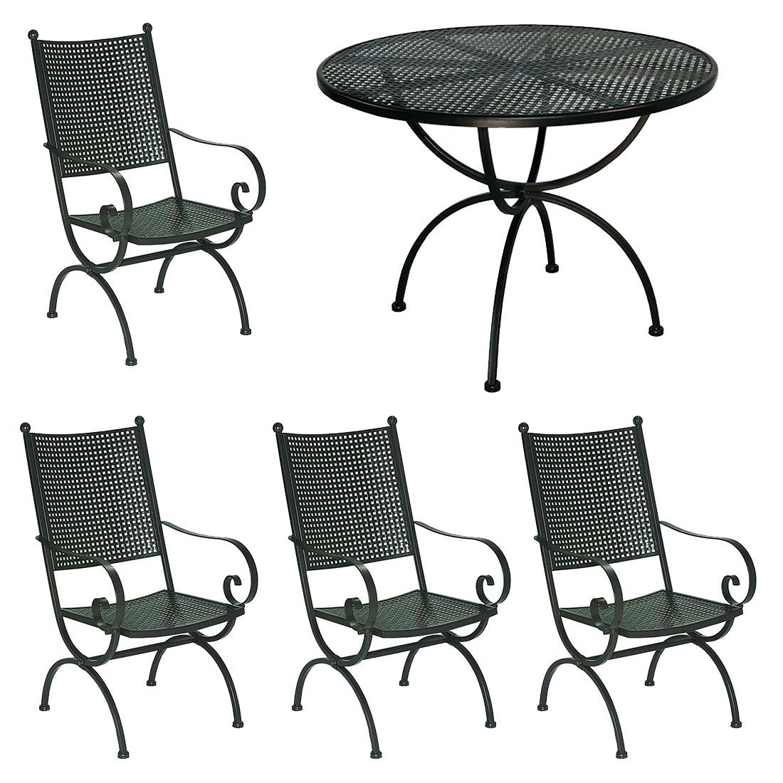 MBM Romeo Elegance Gartenmöbel-Set M (4 Plätze) Tisch Ø100cm