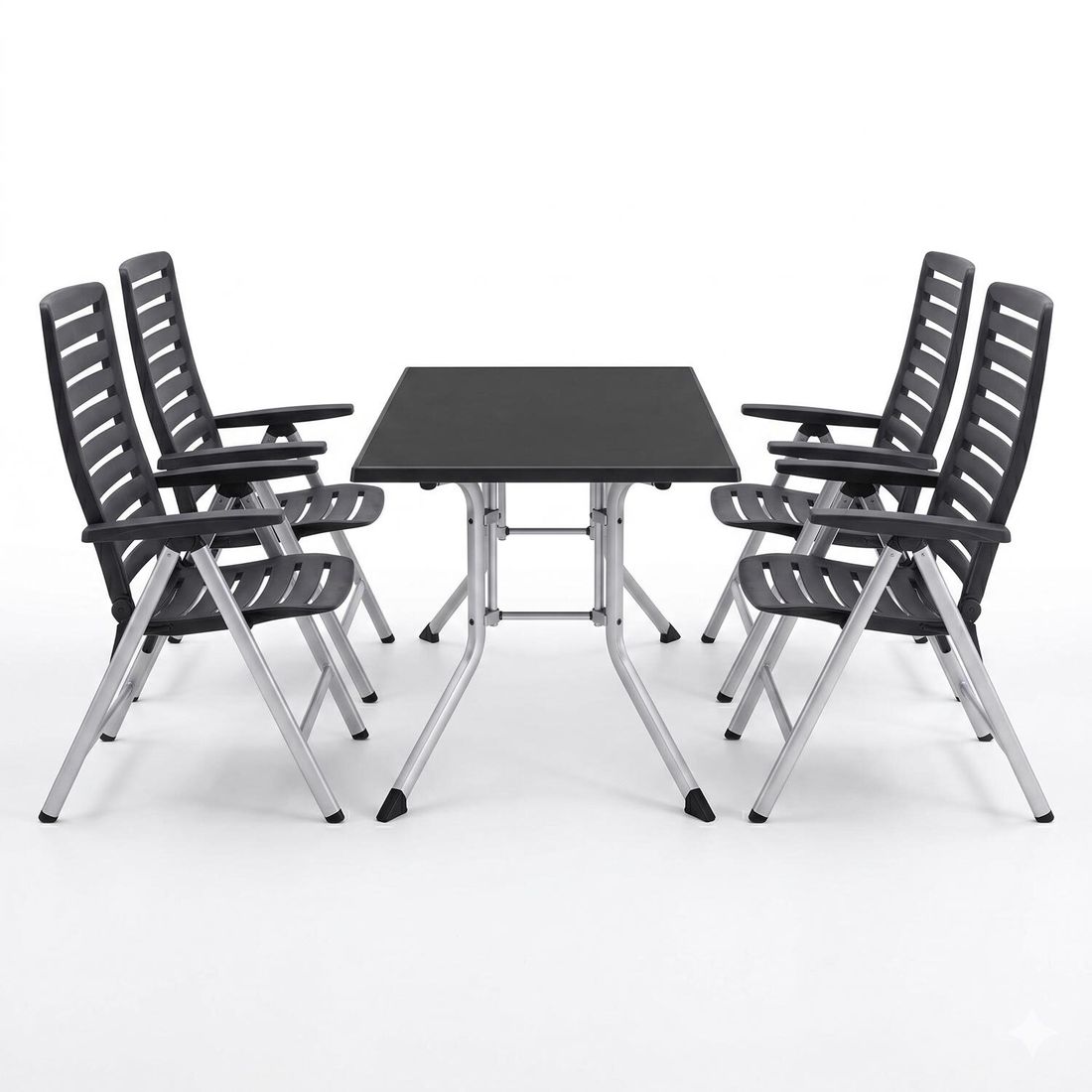 Kettler Wave Gartenmöbel-Set M (4 Plätze) Tisch 140x95cm