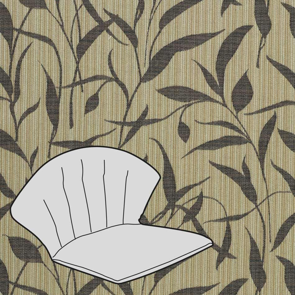 Melegant Elegance/Romaneo Gartenstuhlauflage Mittellehner Kunstfaser