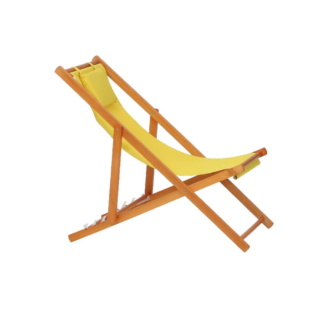 Siena Garden Faro Beach-Liegestuhl Holz/Textilene