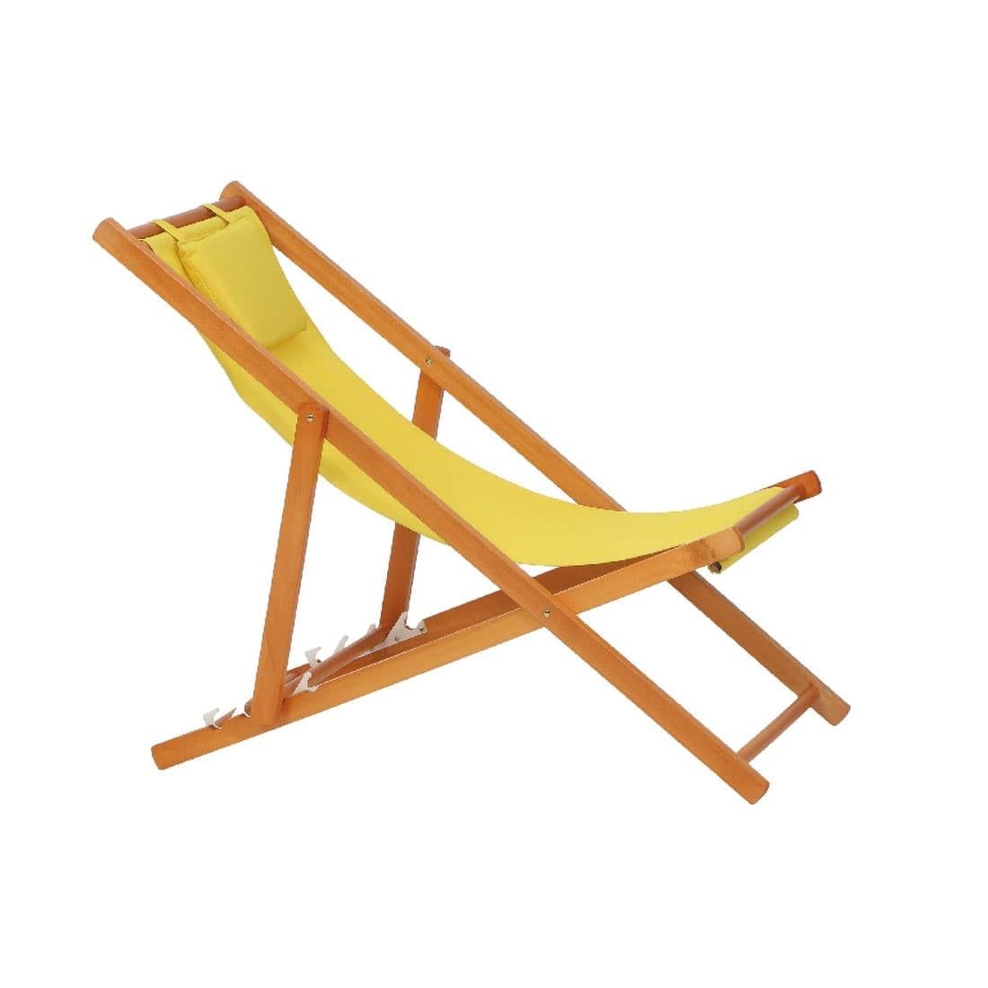 Siena Garden Faro Beach-Liegestuhl Holz/Textilene