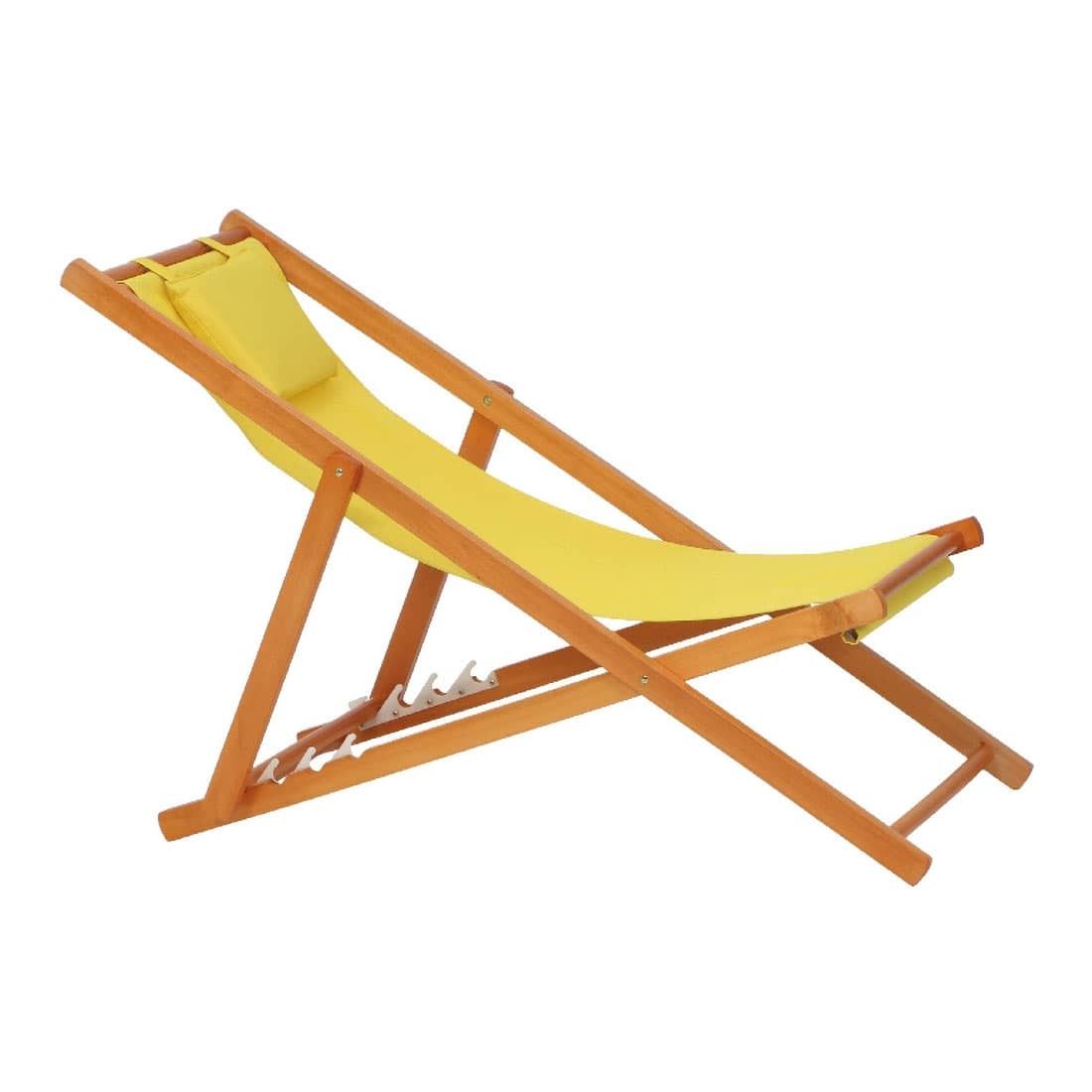 Siena Garden Faro Beach-Liegestuhl Holz/Textilene