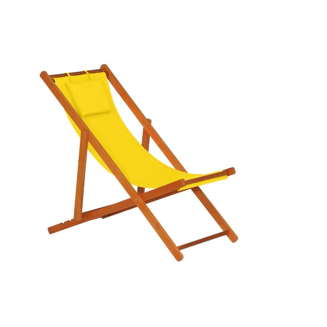 Siena Garden Faro Beach-Liegestuhl Holz/Textilene