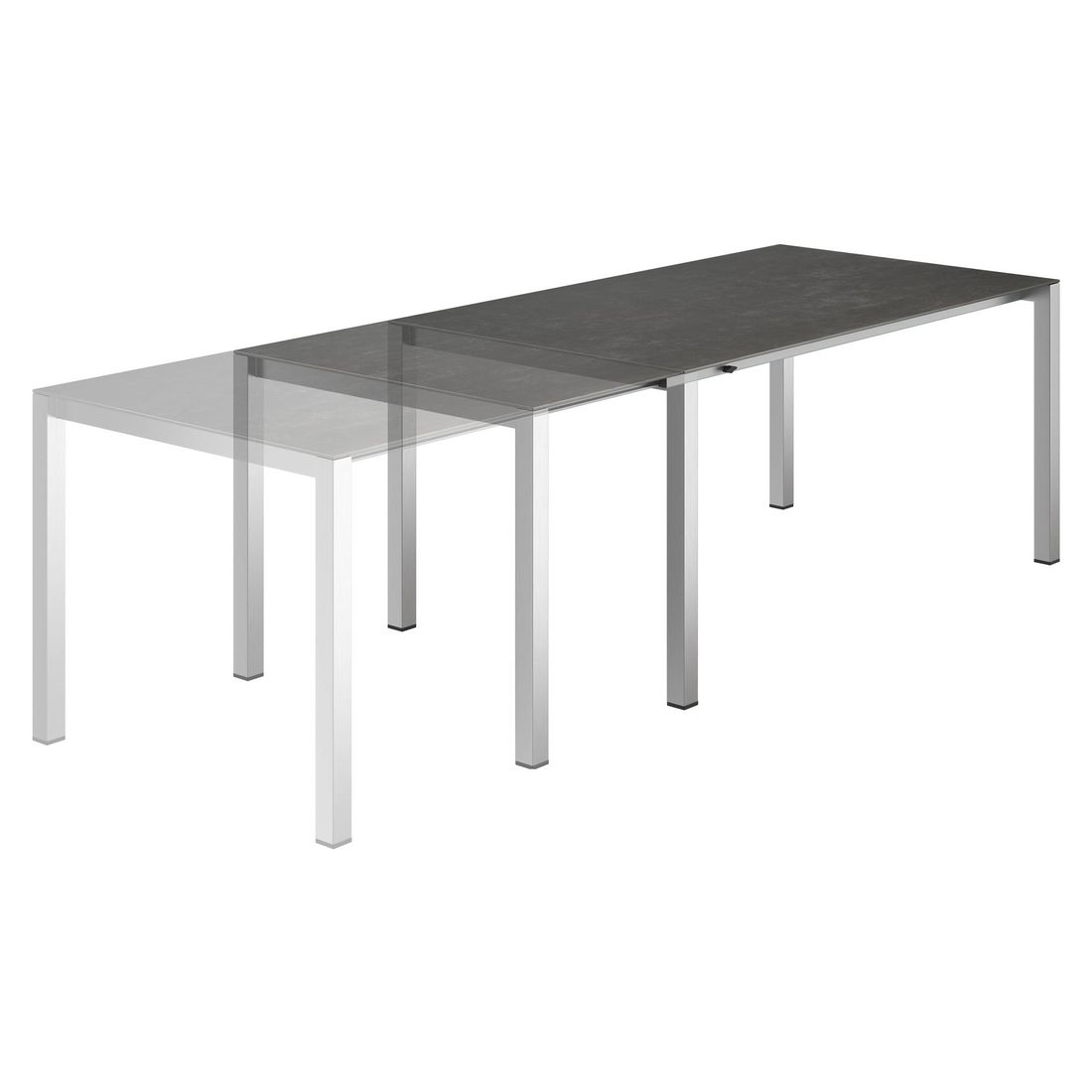 OUTLIV. Rimini Gartenmöbel-Set 5-tlg. Tisch 160/217/267x92cm
