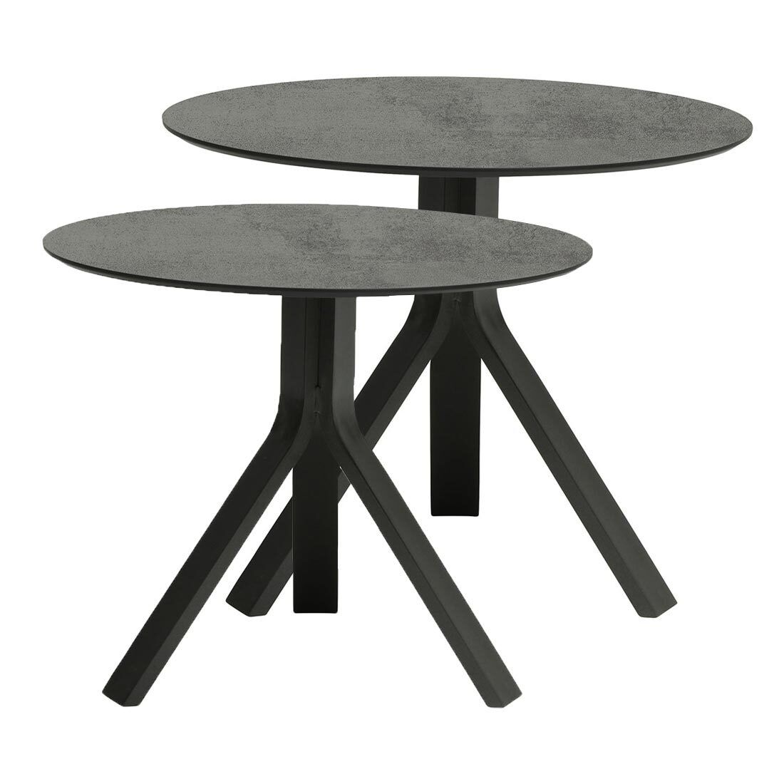 Stern Cliff Loungeset inkl. Beistelltische Aluminium/Rope/Polyacryl