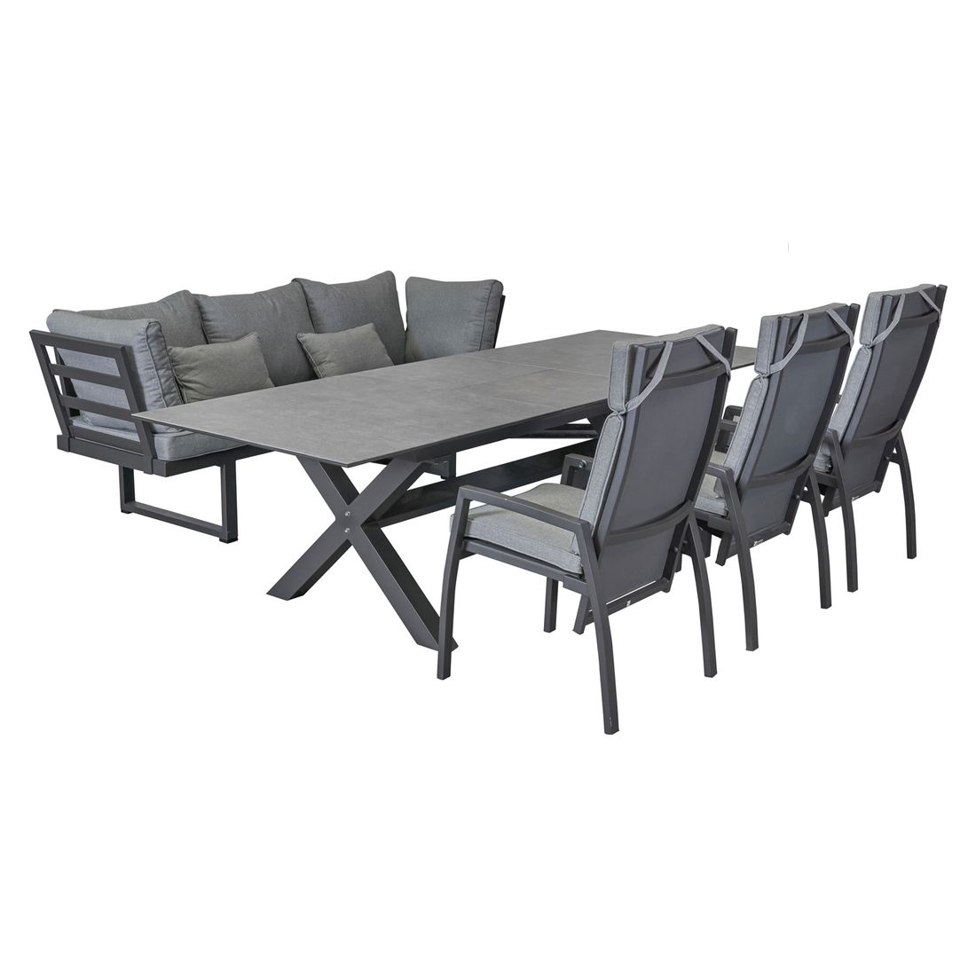 LC Garden Bondino Gartenmöbel-Set Tisch 200/260x100cm