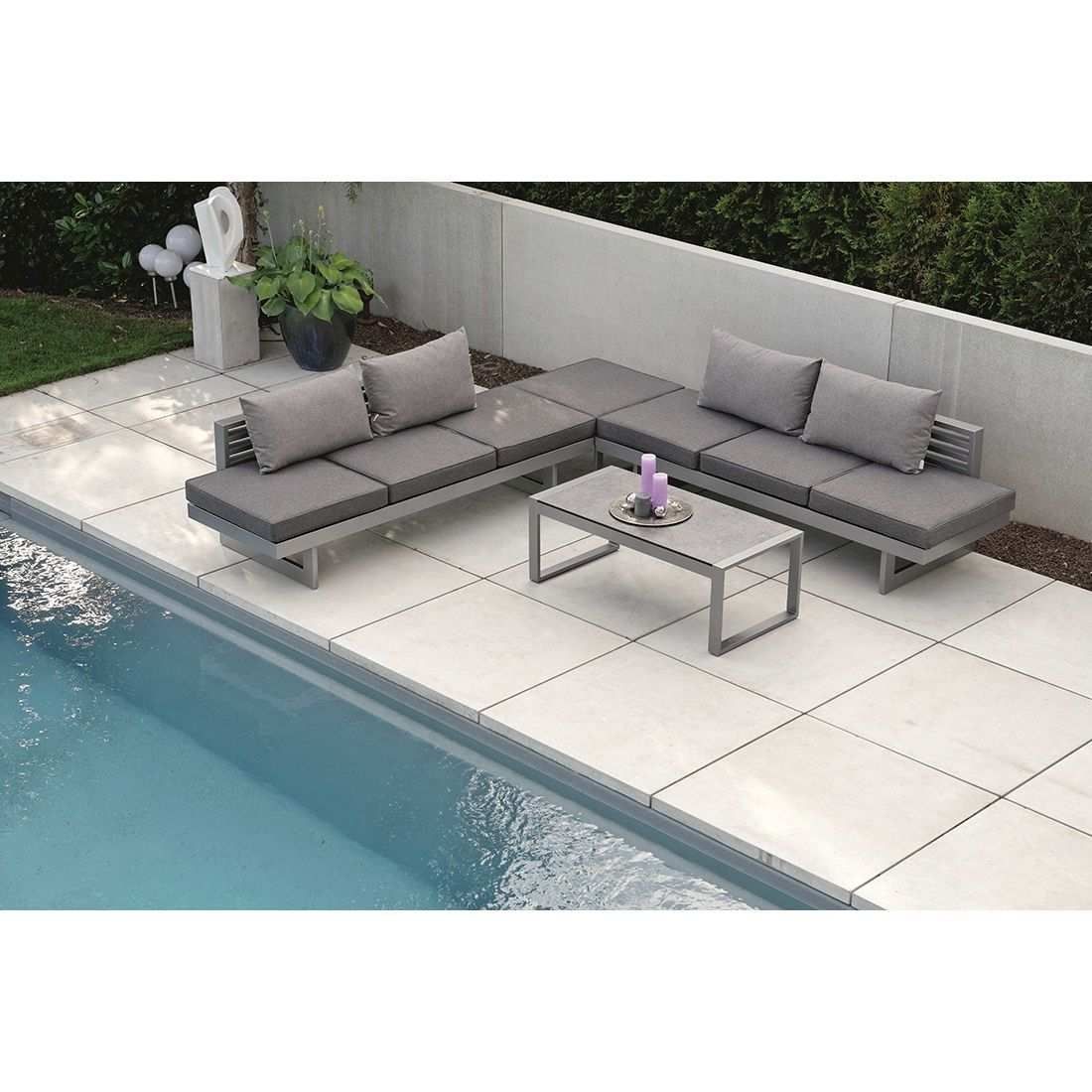 Stern Allround Beistelltisch 122,5x60 cm Aluminium/Silverstar