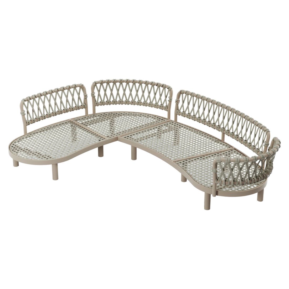 OUTLIV. Atlantic Ecklounge Aluminium/Rope/Olefin