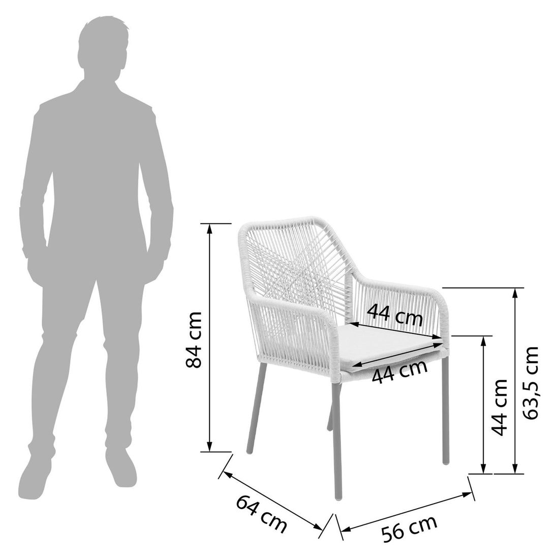 LC Garden Stilo Gartenmöbel-Set Tisch 160x90cm