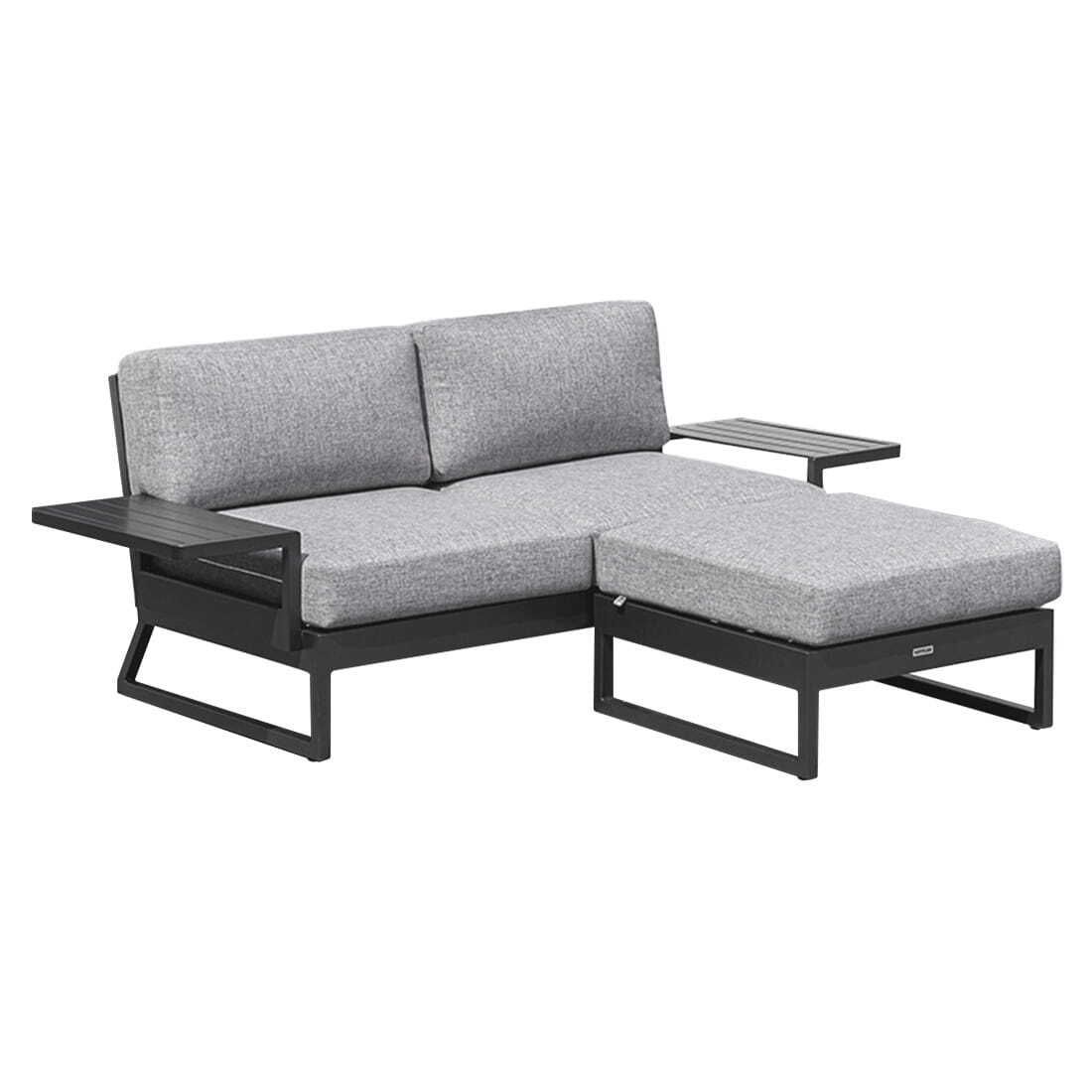 Kettler Ocean Skid Platform Gartenloungesofa inkl. Loungehocker Aluminium/Olefin