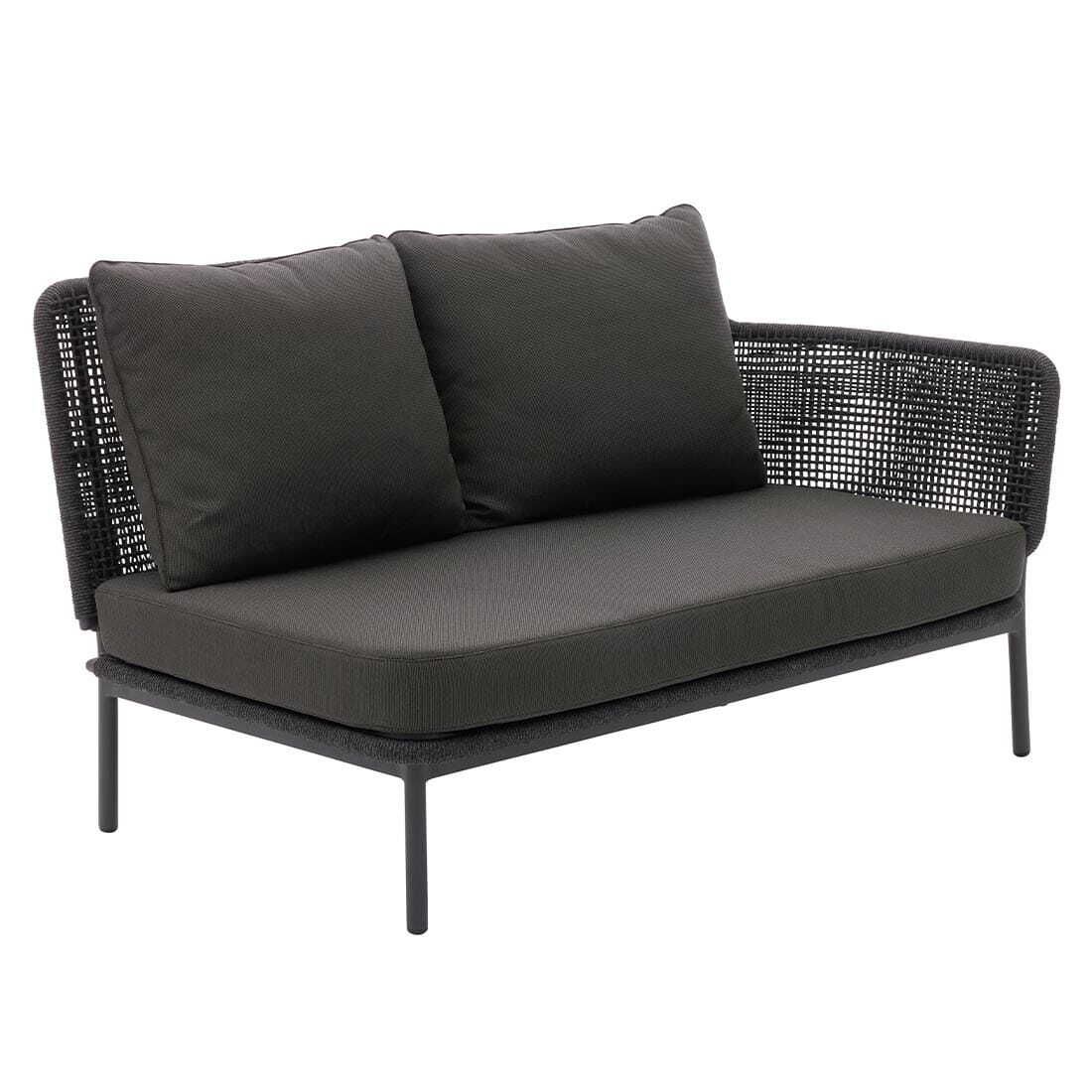 Interliving 7005 Eck-/Endmodul Aluminium/Rope/Olefin
