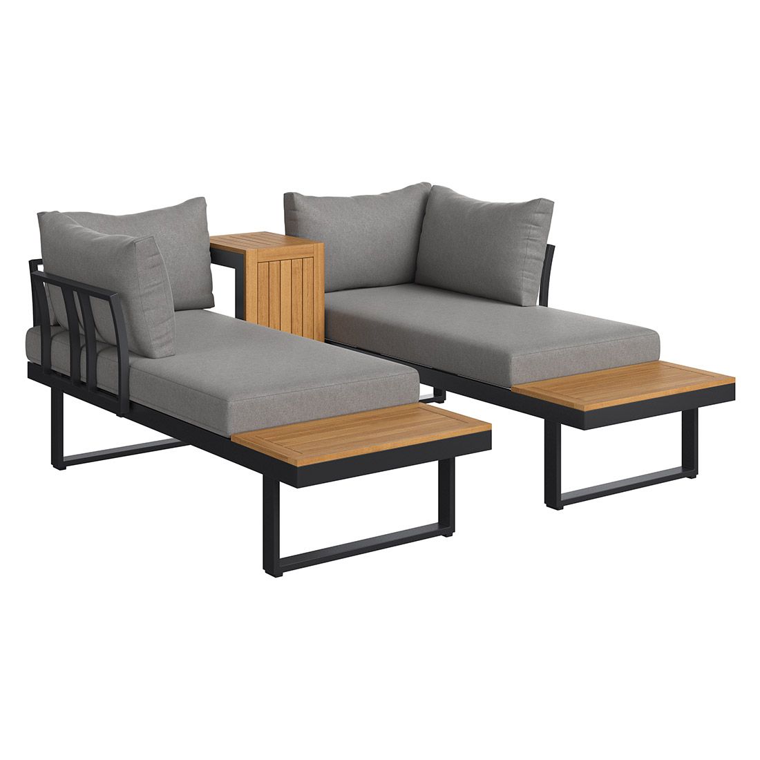 OUTLIV. Alpha Ecklounge inkl. Loungetisch Aluminium/Polyester