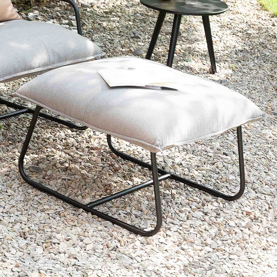 SCHÖNER WOHNEN-Kollektion Fontein Loungehocker Aluminium/Sunbrella