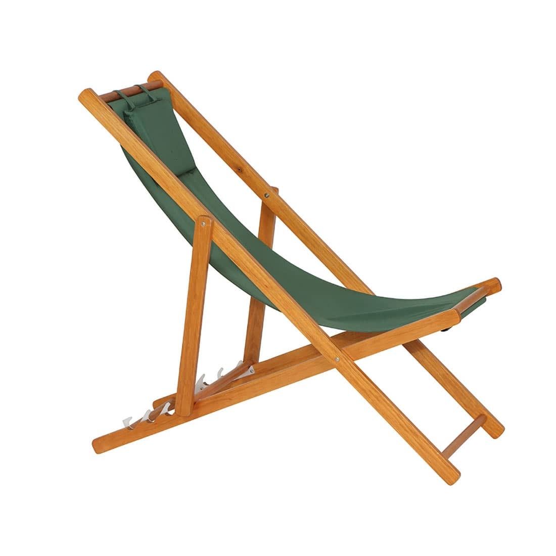 Siena Garden Faro Beach-Liegestuhl Holz/Textilene