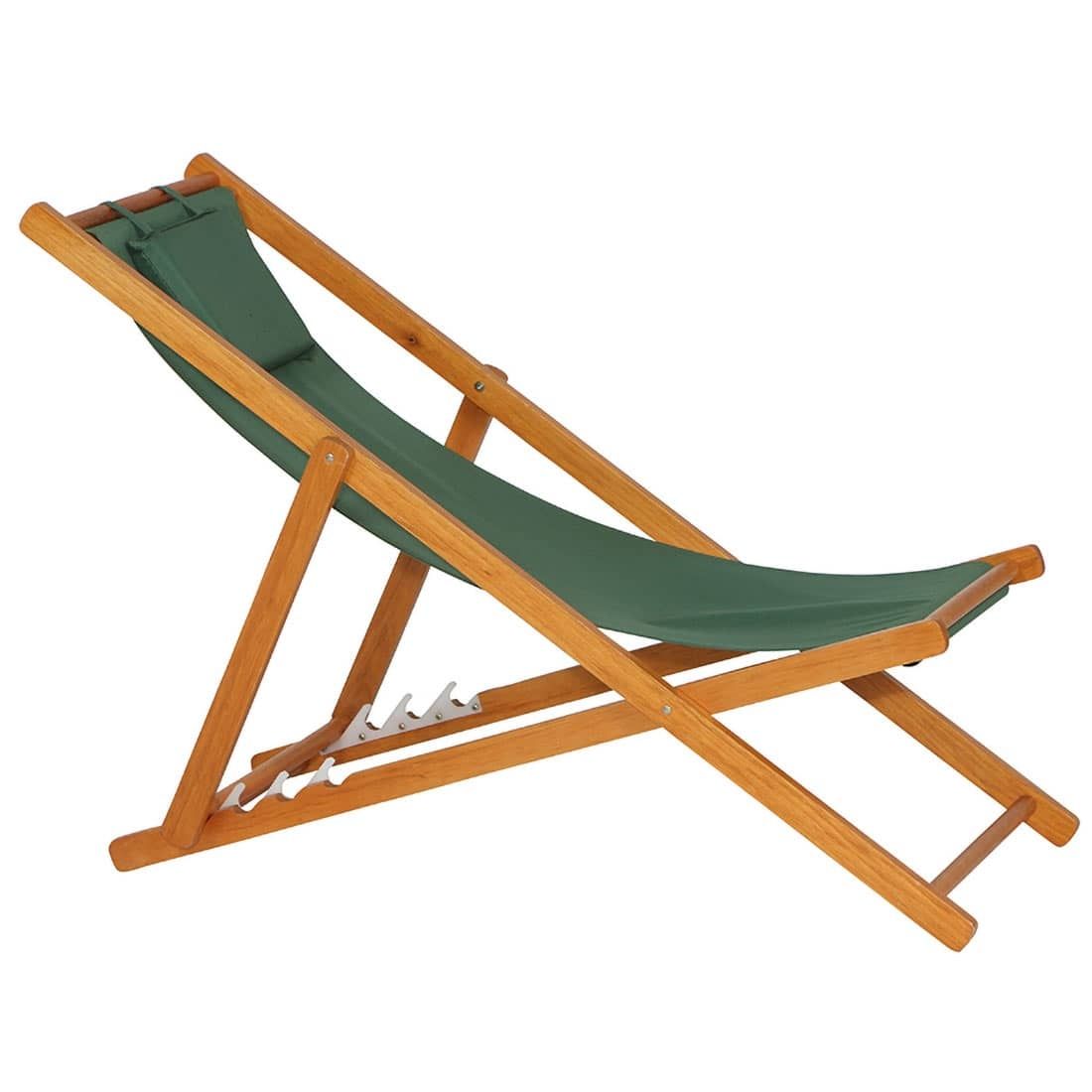 Siena Garden Faro Beach-Liegestuhl Holz/Textilene