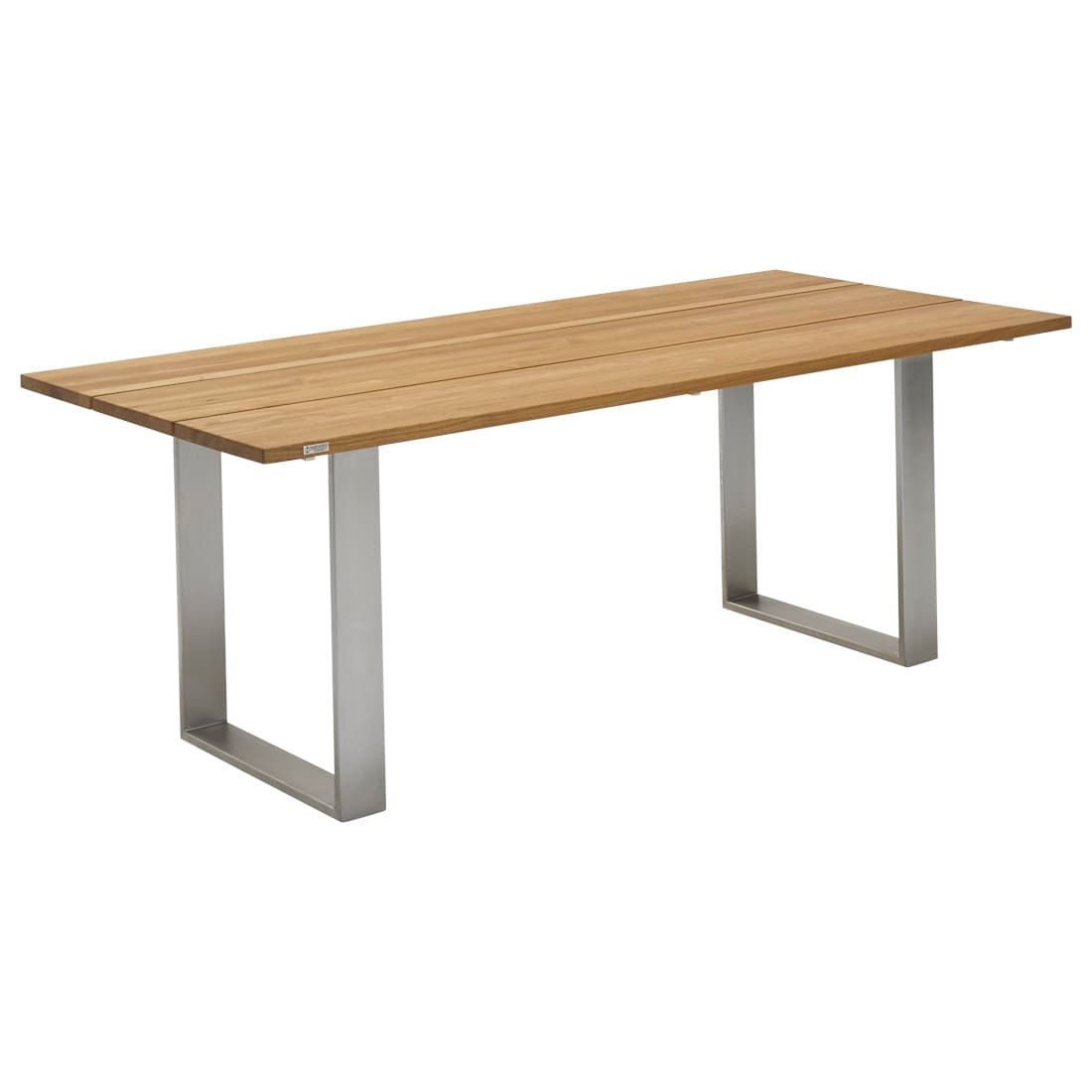 Niehoff Noah Gartentisch 180x95cm Edelstahl/Teak