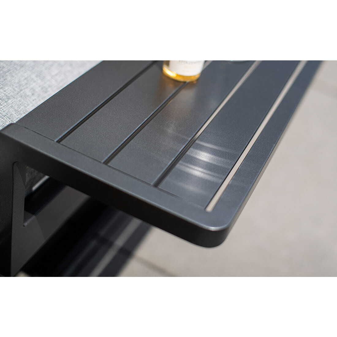 Kettler Ocean Skid Platform Gartenloungesofa inkl. Loungehocker Aluminium/Olefin