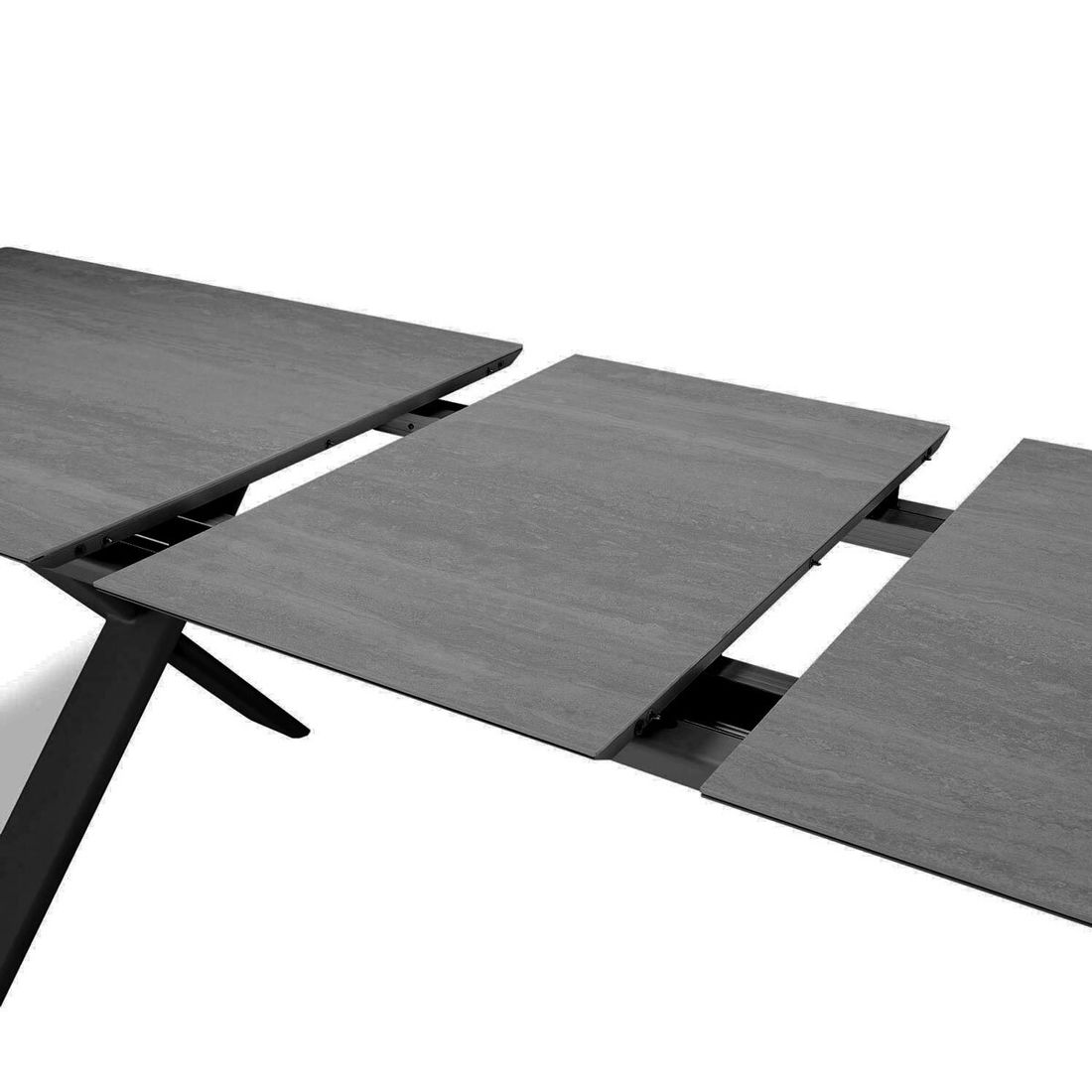 Zebra Levare Ausziehtisch 240/300x100cm Aluminium/Keramik