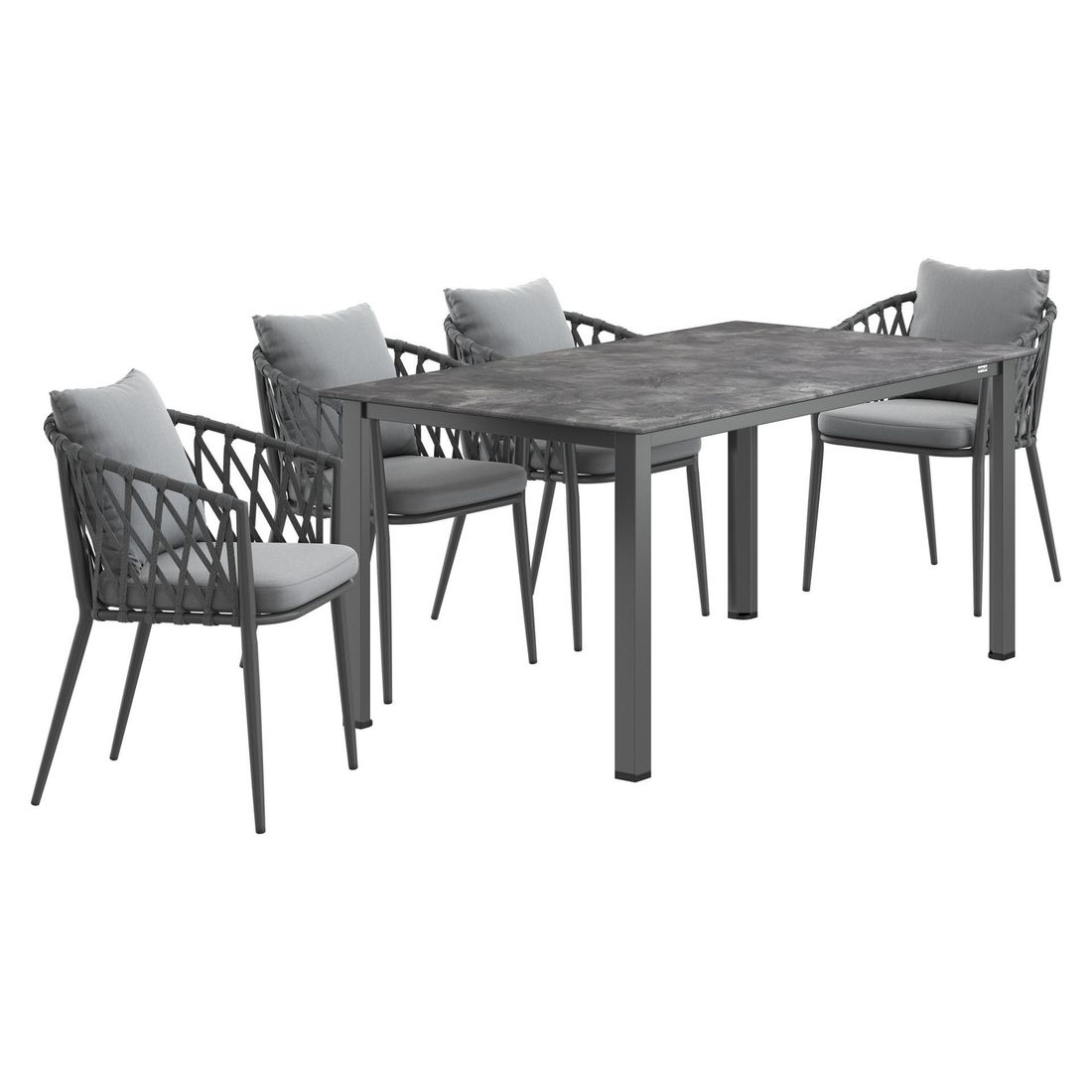 LC Garden Sunrepo Gartenmöbel-Set M (4 Plätze) Tisch 160x90cm