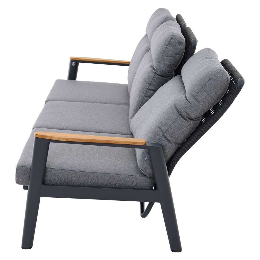 Siena Garden Cortina Gartenloungesofa verstellbar Aluminium/Rope/Polypropylen