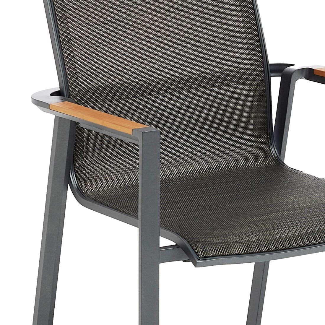 Kettler Sense Stapelsessel Hochlehner Aluminium/Outdoorgewebe