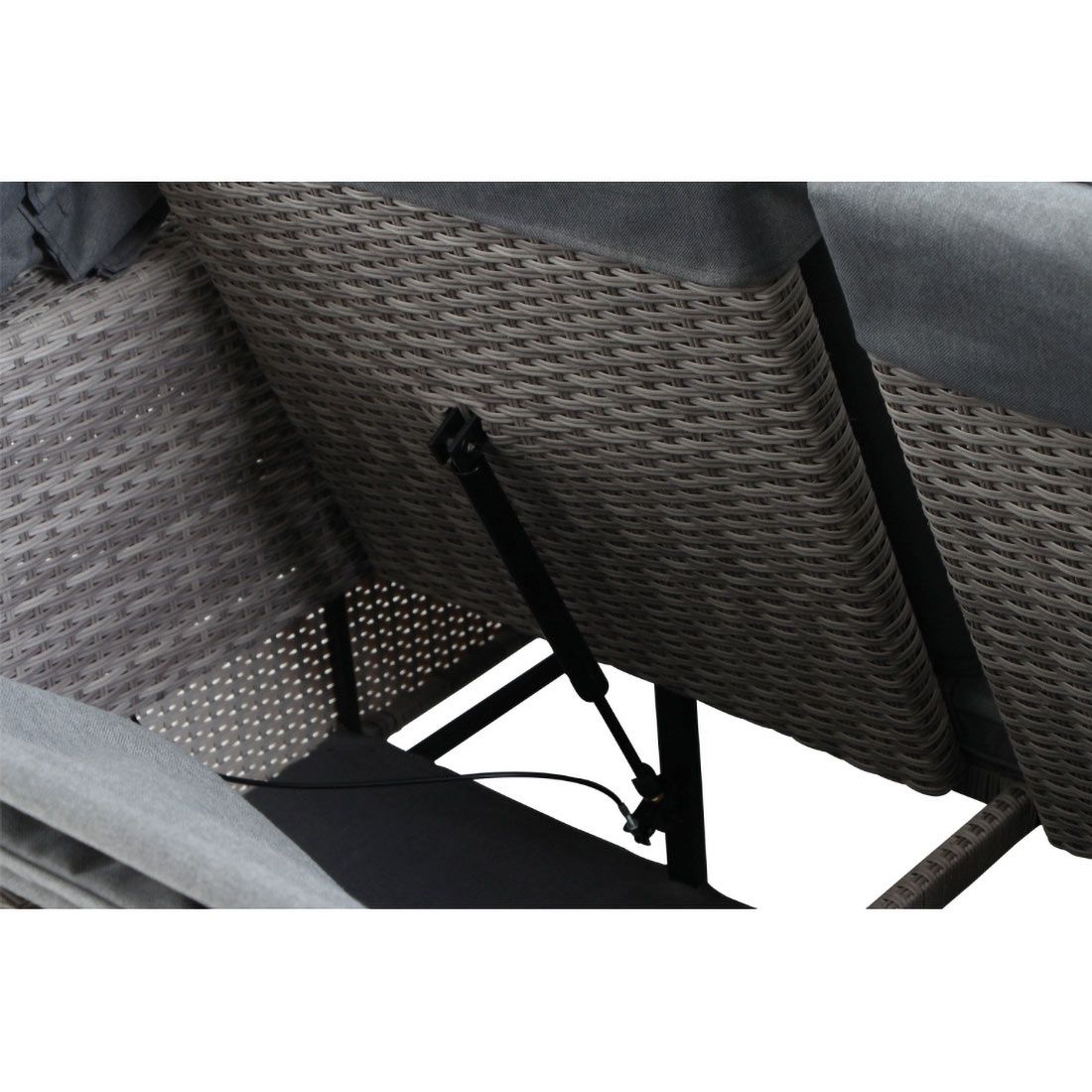 Siena Garden Lobos II Daybed Geflecht/Textil inkl. Kissen