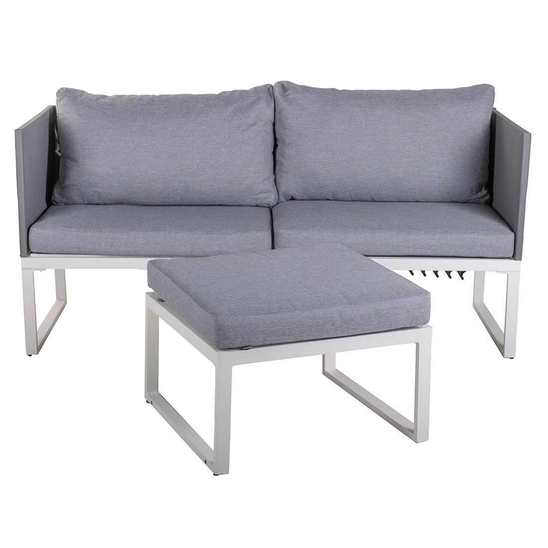 OUTLIV. Modular Loungeset inkl. Loungetisch Aluminium/Polypropylen