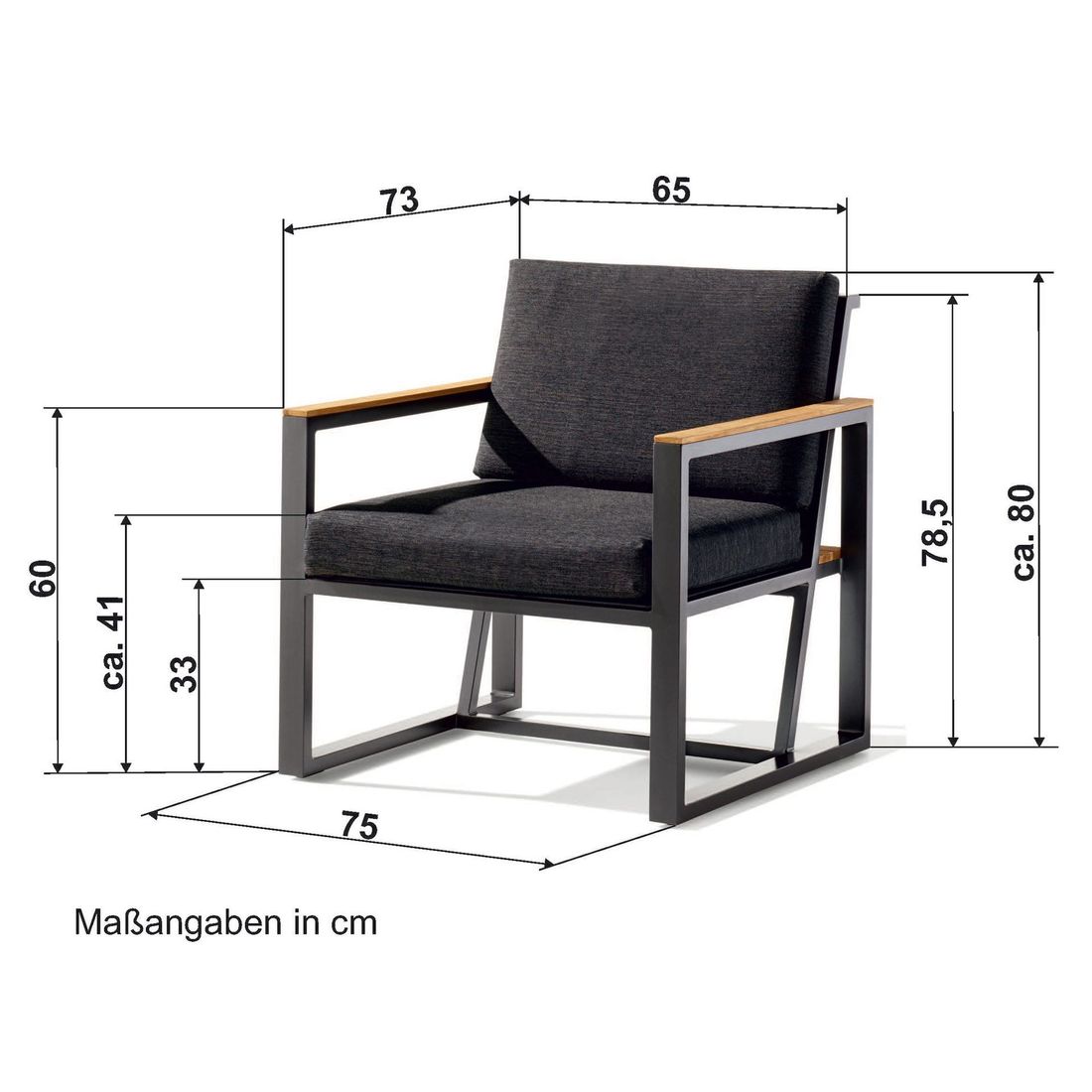 Sieger Havanna Loungesessel Aluminium/Sunproof