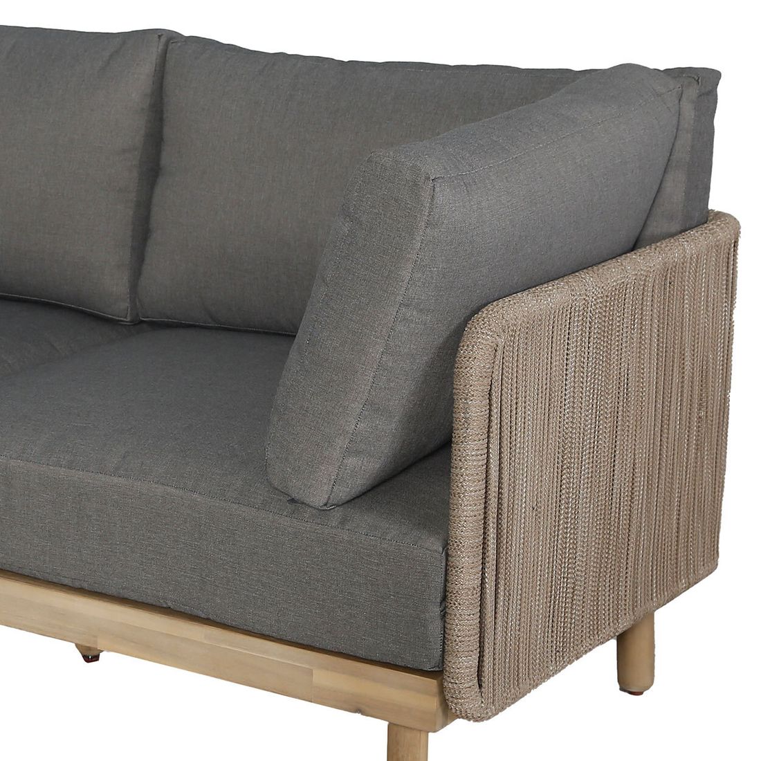 OUTLIV. Avalon Ecklounge inkl. Loungetisch Akazie/Rope/Olefin