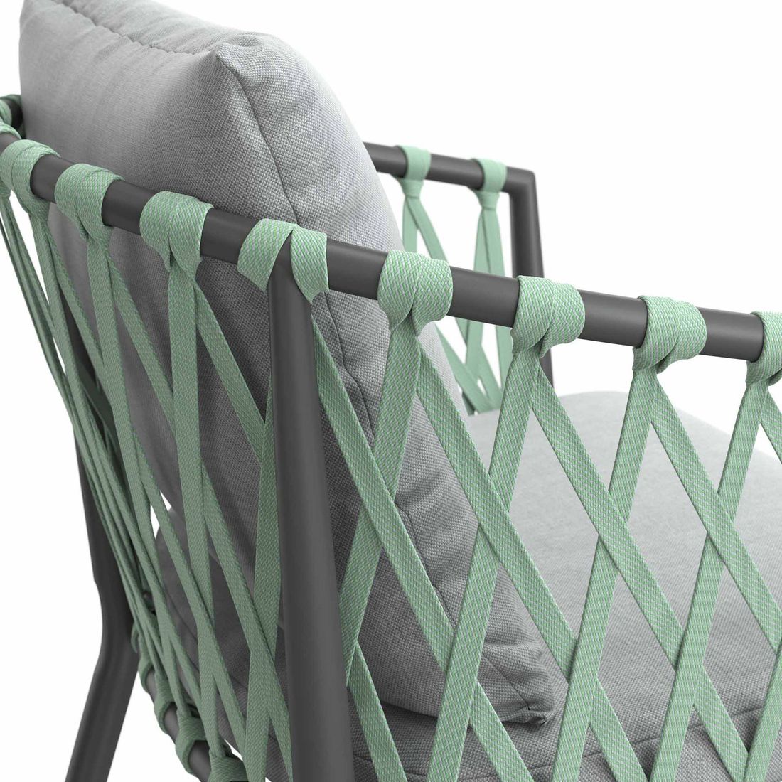 LC Garden Sunrepo Stapelsessel Aluminium mit Sitz- und Rückenkissen