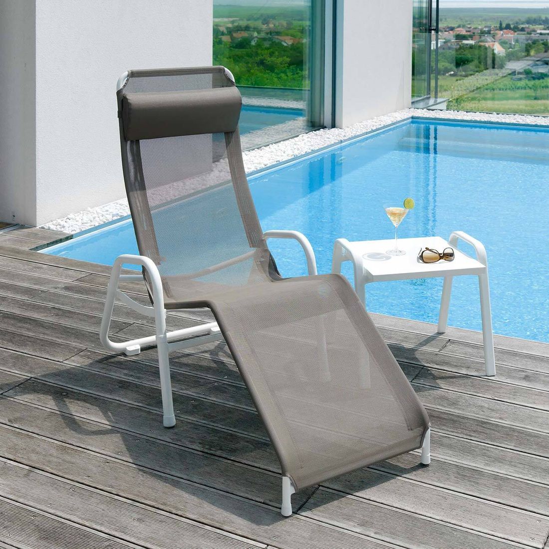 Karasek Bermuda Premium Neo Bäderliege Aluminium/Textilene