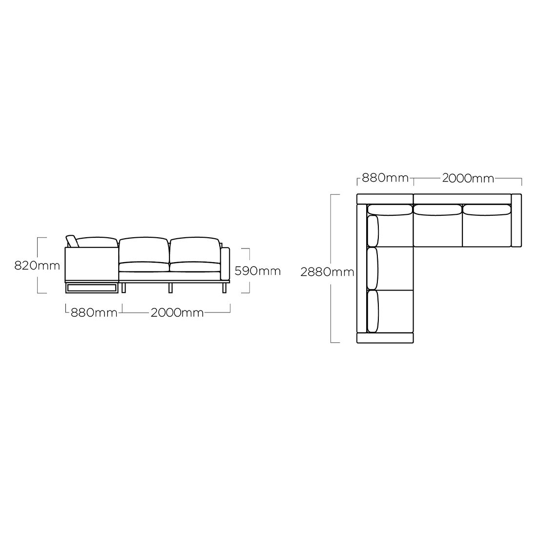 Kettler Ego Ecklounge Aluminium/Sunbrella