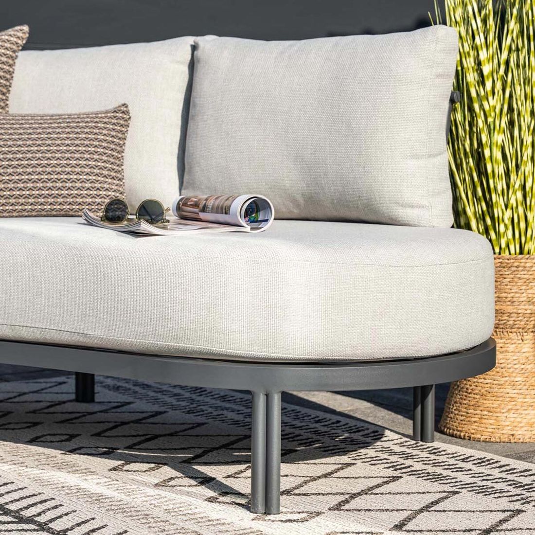 Garden Impressions Tirolo Gartenloungesofa Aluminium/Rope/Polyester