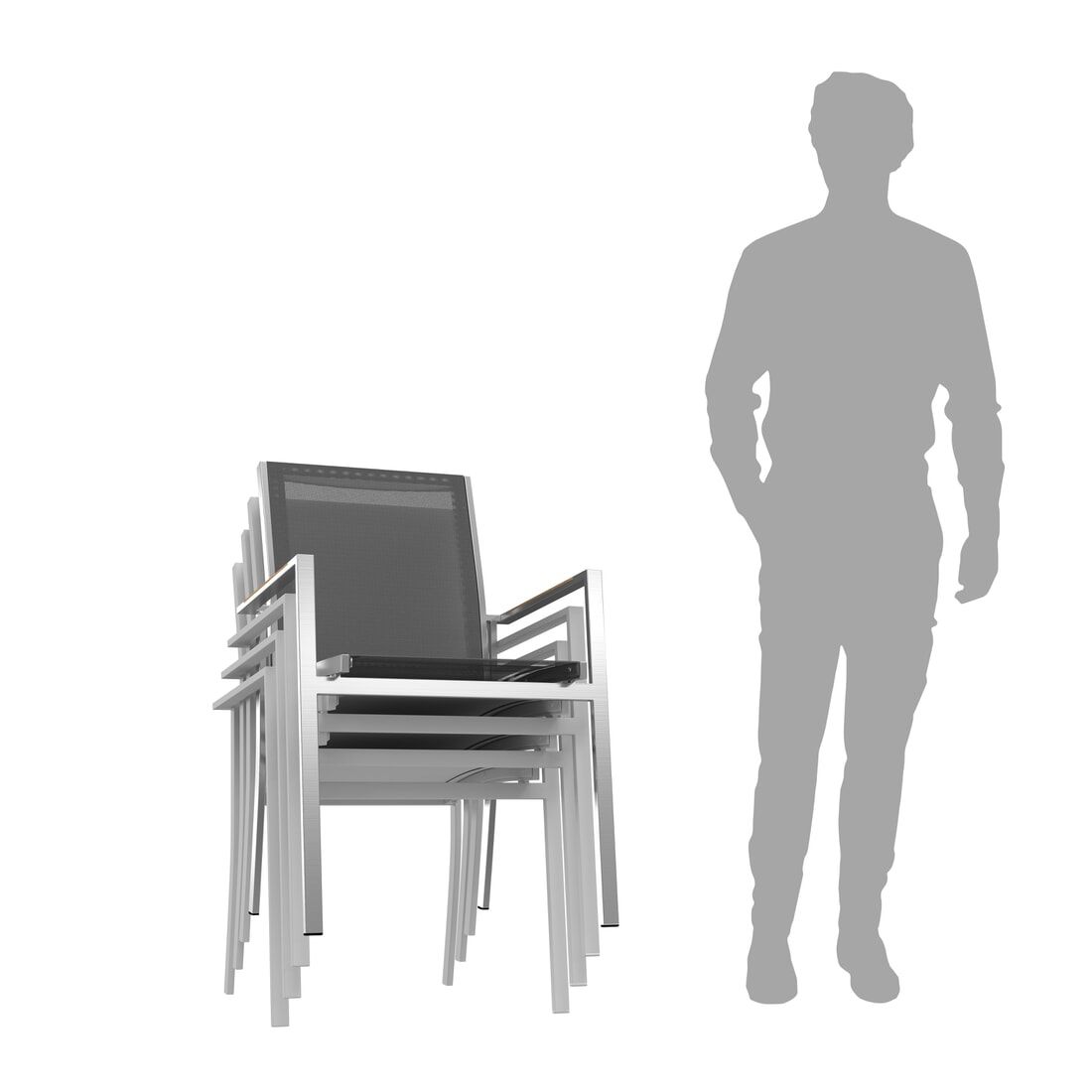 OUTLIV. Oviedo Gartenmöbel-Set L (6 Plätze) Tisch 200x100cm