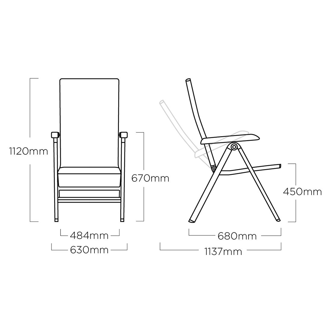 Kettler Forma II Gartenmöbel-Set L verstellbar (6 Plätze) mit OUTLIV. Tisch 220x100cm