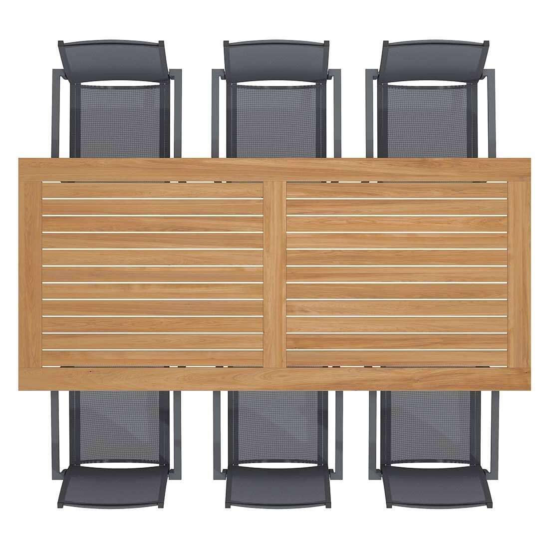 OUTLIV. Kobe Gartenmöbel-Set L (6 Plätze) Tisch 220x100cm