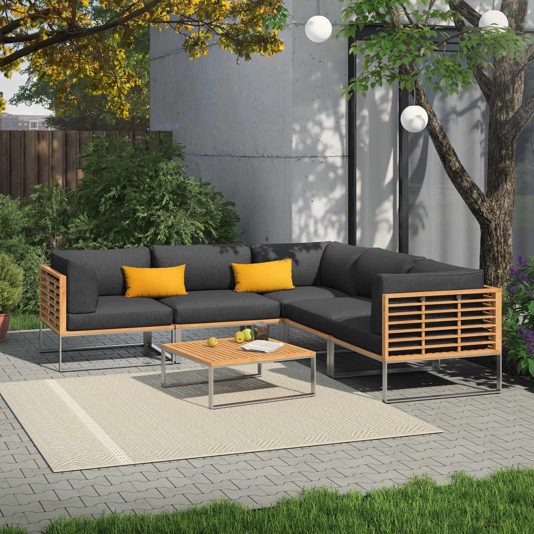 OUTLIV. Sumba Eck-/Endmodul Edelstahl/Polyester