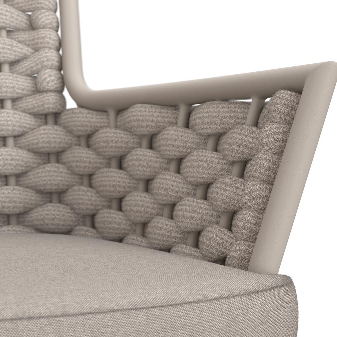 OUTLIV. Leon Gartensessel Aluminium mit Sitzkissen